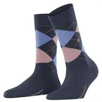 Calze da donna Burlington Marylebone in misto lana, modello ecologico, colore blu scuro, taglia 36-41