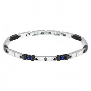 Pulsera de Acero Plateada Maserati para Hombre