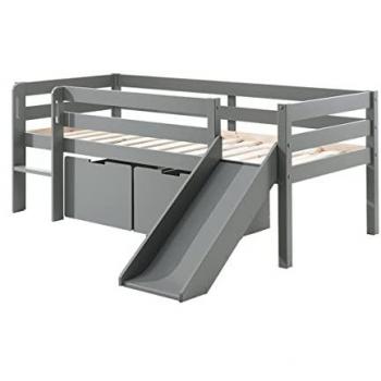 Vipack Grey Single Drawer Bed 90 x 200 cm