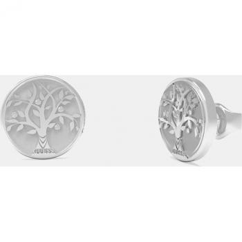 Pendientes Guess mujer Talismania JUBE01443JWRHT-U acero inoxidable 12 mm. árbol vida centro presión