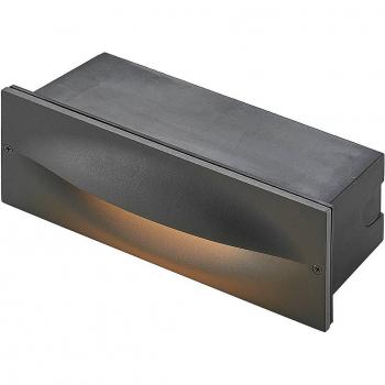 Lucande Outdoor Wall Light 'Zandro' (Modern) in Black