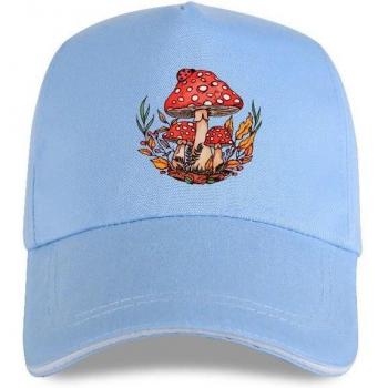 Aesthetic Wild Mushroom 100% Cotton Cap for Women