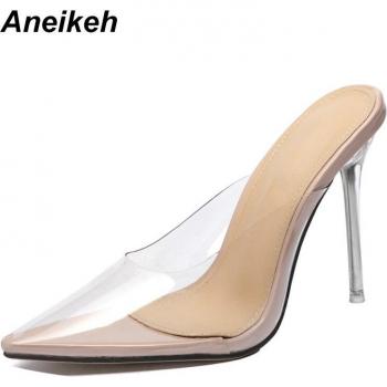 Pantoufles Gelée PVC à Bout Pointu pour Femmes
