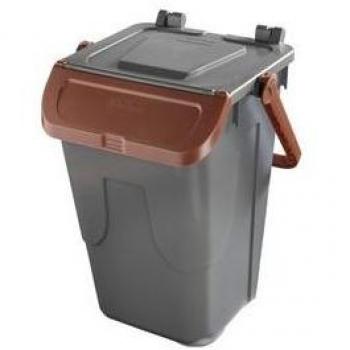 Contenitore portarifiuti Ecology con sportello e maniglione 35 L