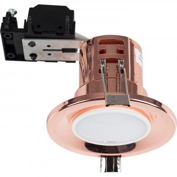 Single Fire Rated Downlight Copper Ceiling Light Fitting