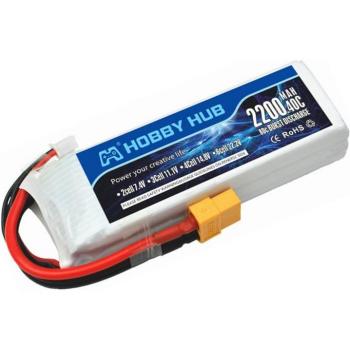 3S 11.1V 2200mAh XT60 Lipo Battery for RC Toys