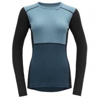 T-shirt manches longues femme Devold Lauparen Merino 190 (Lune/Encre/Inondation)