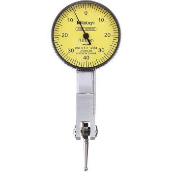 Precision Dial Gauge Test Indicator with Dovetail Rails Mount, 0-40-0 Range, 0.01mm Measurement, 10cm x 6cm x 3.5cm
