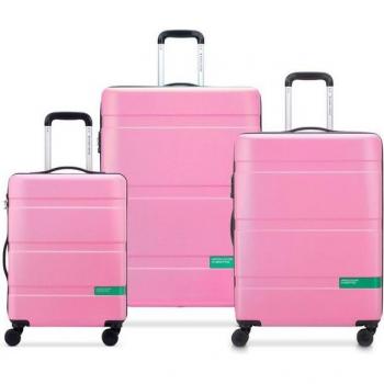 Valigia Delsey Now Hardside Pink 192L con Pieghe Elastiche