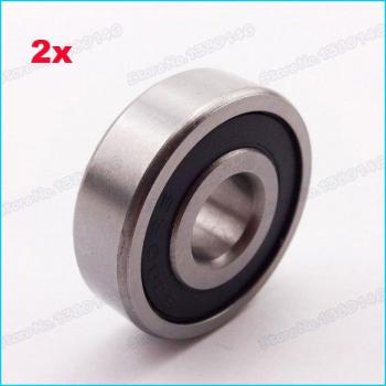 2x 6200 RS Rubber Sealed Ball Bearings for Pit Bike, ATV, Scooter - 10x30x9mm