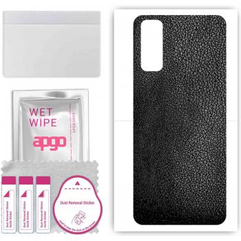 Vivo Y30G Protective Vinyl Skin – Matte Black Leather Design