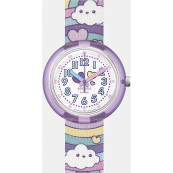 Reloj de Niña Flik Flak Cloud Level FPNP136 de PET Morado con Estampados