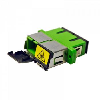 Adaptador doble SC/APC hembra SC/APC hembra con tapa autoblocante