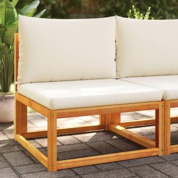 Armless Acacia & Rope Outdoor Lounge