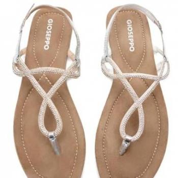 Sandalias de Piel con Adornos Brillantes Gioseppo