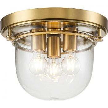 Elstead Whistling Bowl Deckenleuchte Messing gebürstet IP44