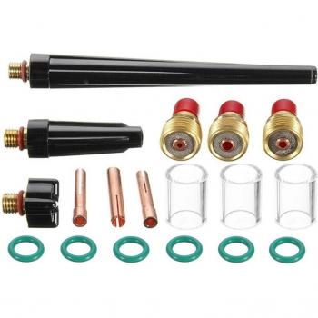 BMBY-18Pcs Stubby Gas Lens Glass Nozzle Cup Kit for WP-9/20/25 TIG Torch