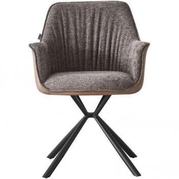 Sedia Aseat Iperbriko Grigio con Retro Tortora 82x60,5x62