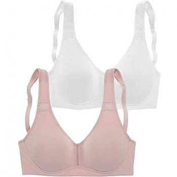 Sujetador Reductor Rosa y Blanco Petite Fleur