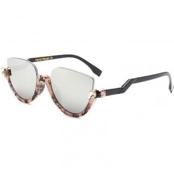 Bellcaca Semi-Rimless Cat Eye Sunglasses