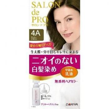 Dariya - Salon De Pro Haarfärbemittel Emulsion - 1 Box - 4A Aschbraun