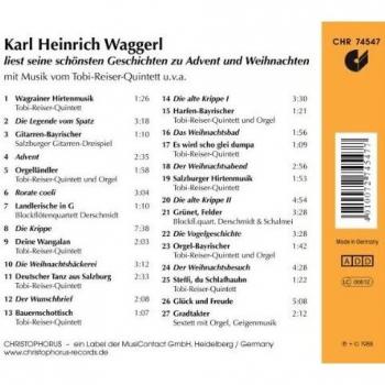 Karl Heinrich Waggerl liest seine schönsten Geschichten zu Advent und Weihnachten