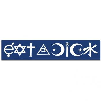 Original PVC Aufkleber für Auto mit religiösen Symbolen