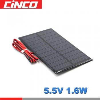 5.5V 1.6W Mini Solar Panel for Battery Charging