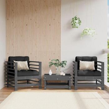 Sedie Outdoor Legno + Cuscini – Kit 2 Unità