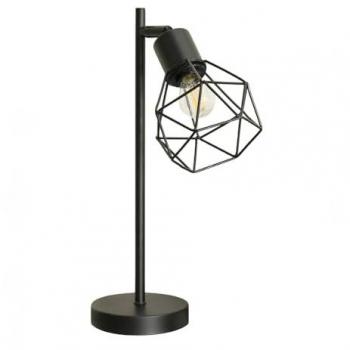 Angus Metal Geometric Basket Shade Table Lamp with LED Bulb