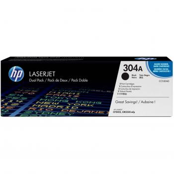 HP 304A 2‑Stück Set Schwarz – Original LaserJet Toner CC530AD