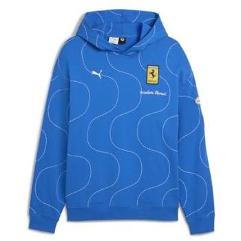 Felpa con Cappuccio Puma Scuderia Ferrari Monza Uomo Blu SS