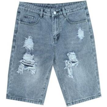 Vaqueros Holgados Liso Informal Hombre