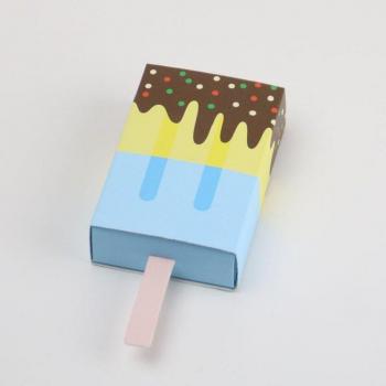 Helado de Papel: Caja de Caramelos Infantil