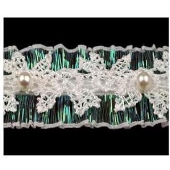 Sombrero Chic Decorado con Pasamanería y Puntilla