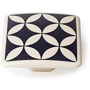 Accesorio de Mueble Baldosa Hidráulica – Tirador en Zamak Gris Negrita (20 × 37 × 37 mm)
