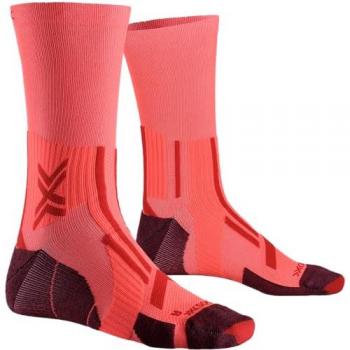 Calcetines X-Bionic Trail Run Perform Crew rojo rosáceo - 35-38