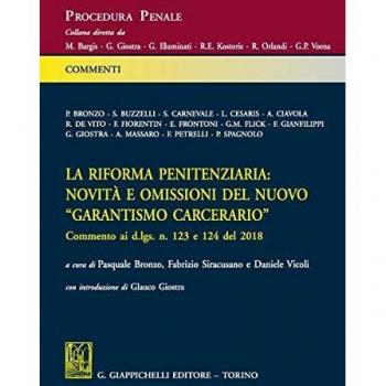 La riforma penitenziaria novità e 124 del 2018