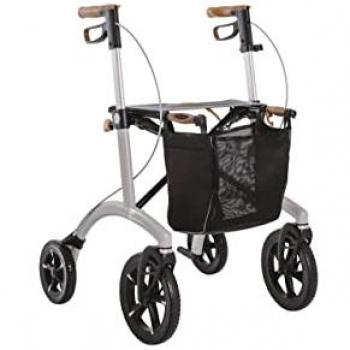 Saljol Rollator Saljol Allround Rollator aus Aluminium Pearl grey, Sitzhöhe 62cm
