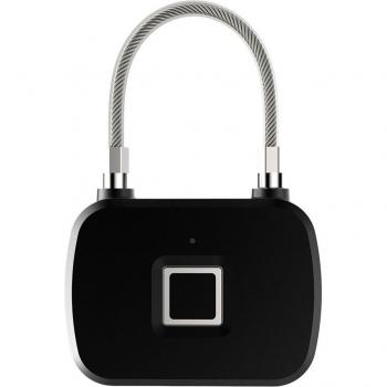 Rechargeable Mini Fingerprint Lock - Waterproof Keyless Security Padlock for Luggage and Doors
