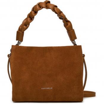 Coccinelle Brown Suede Leather Shoulder Bag - One Size