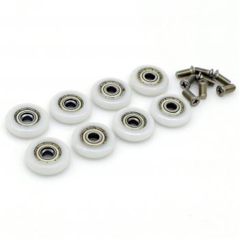 8X 23mm Shower Door Roller Wheels with M5 Screw