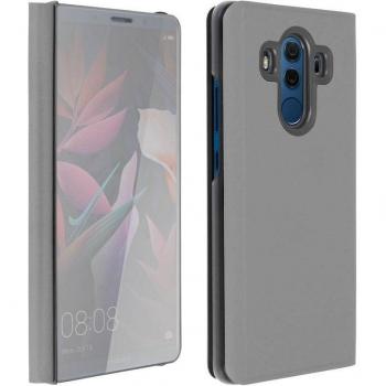 Funda Libro Efecto Espejo Plata para Huawei Mate 10 Pro