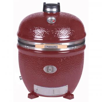 MONOLITH Keramikgrill LeCHEF PRO-Serie 2.0 Rot Ø 52 cm Grillrost