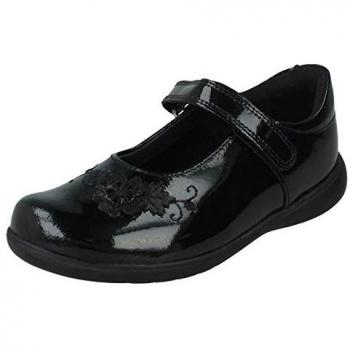 Start-Rite Wish Black Patent Girls' School Shoes - Size G (Wide)/13