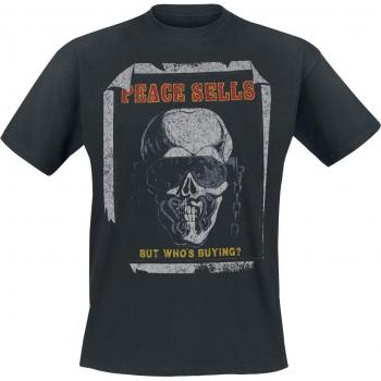 T-Shirt Uomo Megadeth - Peace Sells Vic Wanted Poster Vintage - Nero - S a XXL