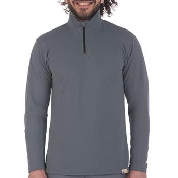 Camisa de Protección Solar Iq‑UV Manga Larga Zippada Color Ash M