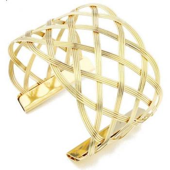 Geometric Minimalist Open Cuff Bangles for Women