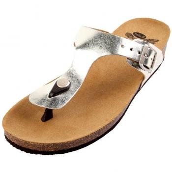 Scholl Gandia Infradito Donna Plantare Bioprint Colore Platino Misura 36
