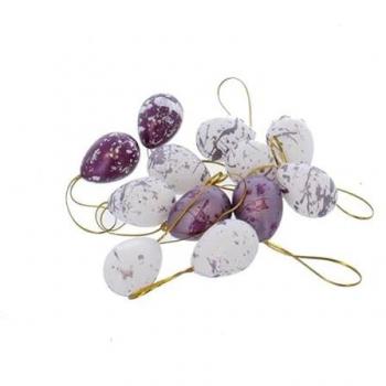 Oster-Dekoration zum Hängen von MICA Living - ca. 4 x 2,5 cm - 12er Pack